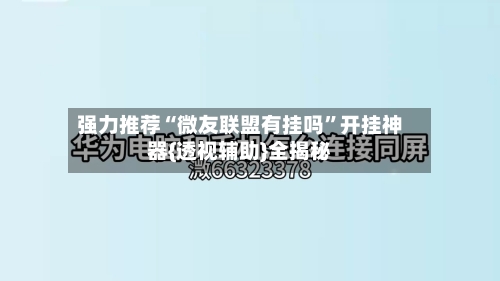 强力推荐“微友联盟有挂吗”开挂神器{透视辅助}全揭秘-第2张图片