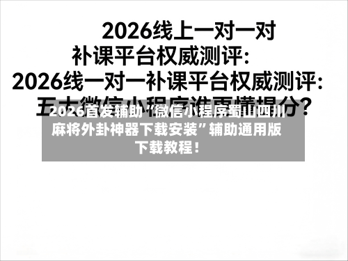 2026首发辅助“微信小程序蜀山四川麻将外卦神器下载安装”辅助通用版下载教程！-第2张图片
