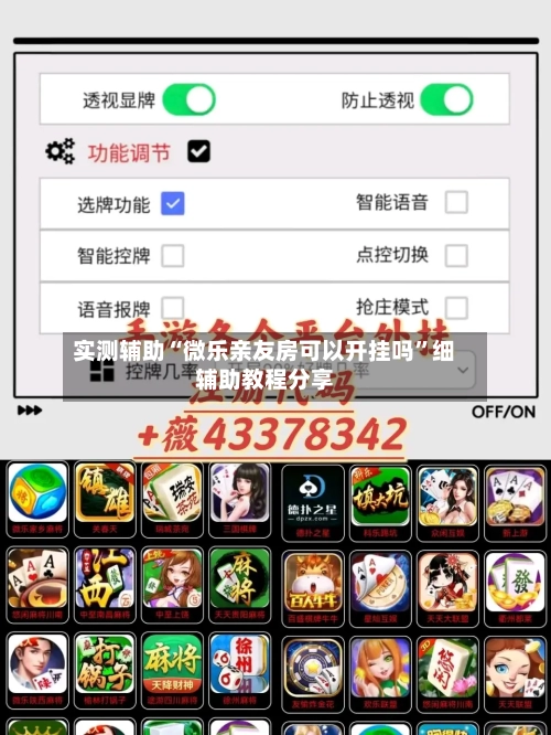 实测辅助“微乐亲友房可以开挂吗”细辅助教程分享-第2张图片