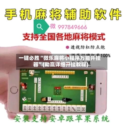 一键必胜“微乐麻将小程序万能开挂器”(助赢详细开挂教程)-第3张图片