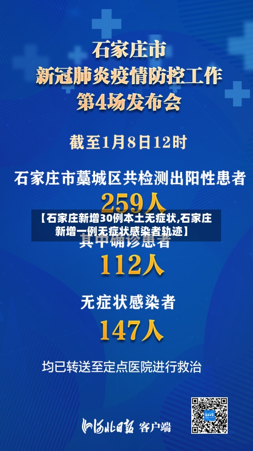 【石家庄新增30例本土无症状,石家庄新增一例无症状感染者轨迹】-第2张图片