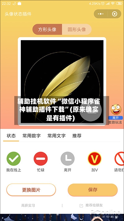 辅助挂机软件“微信小程序雀神辅助插件下载”(原来确实是有插件)-第2张图片