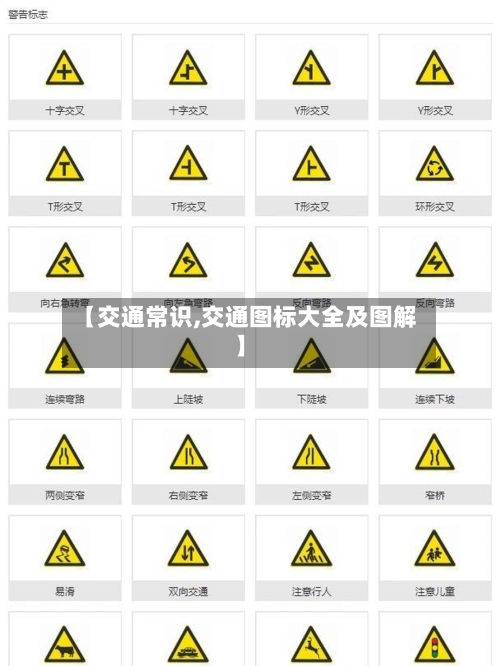 【交通常识,交通图标大全及图解】-第3张图片