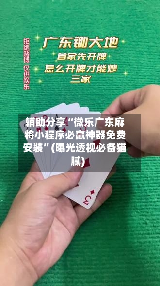 辅助分享“微乐广东麻将小程序必赢神器免费安装”(曝光透视必备猫腻)
