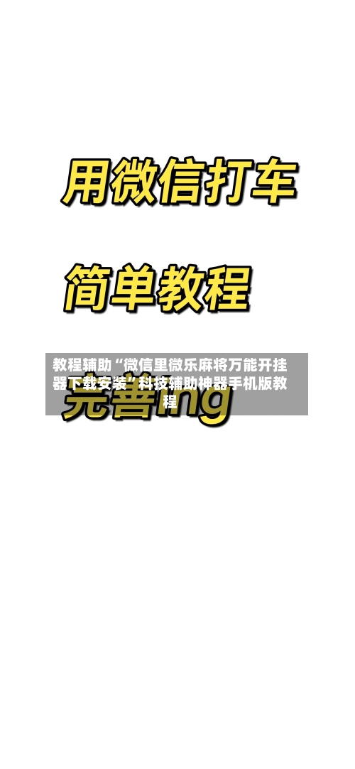 教程辅助“微信里微乐麻将万能开挂器下载安装”科技辅助神器手机版教程-第2张图片