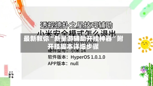 最新教你“新星游辅助开挂神器”附开挂脚本详细步骤-第2张图片