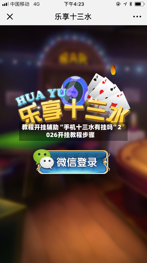 教程开挂辅助“手机十三水有挂吗”2026开挂教程步骤-第2张图片