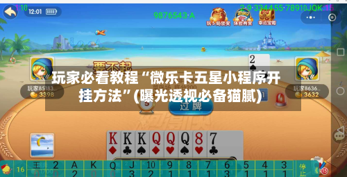 玩家必看教程“微乐卡五星小程序开挂方法”(曝光透视必备猫腻)-第2张图片