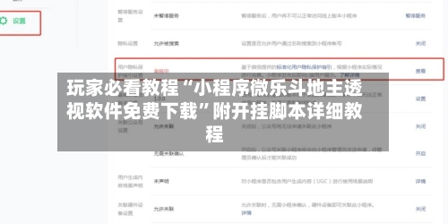 玩家必看教程“小程序微乐斗地主透视软件免费下载	”附开挂脚本详细教程-第2张图片