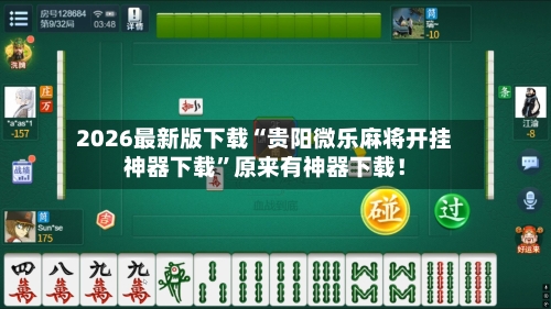 2026最新版下载“贵阳微乐麻将开挂神器下载”原来有神器下载！-第3张图片