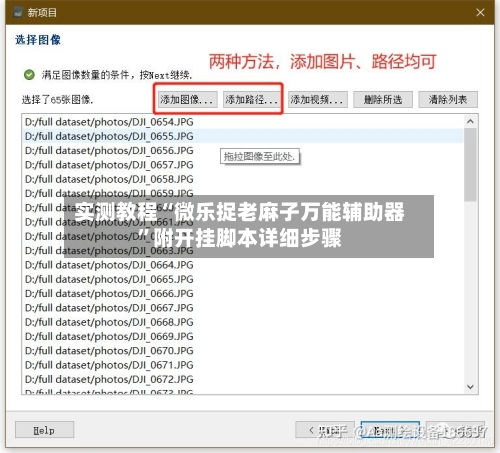 实测教程“微乐捉老麻子万能辅助器”附开挂脚本详细步骤