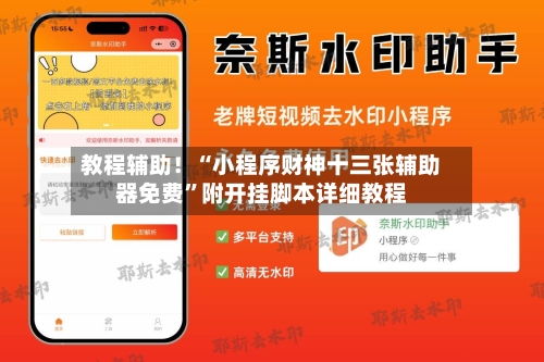 教程辅助！“小程序财神十三张辅助器免费”附开挂脚本详细教程-第3张图片