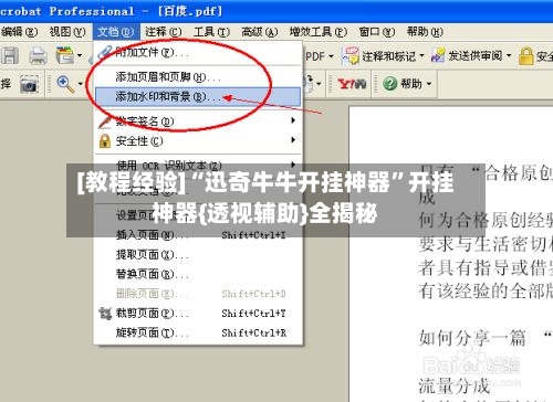 [教程经验]“迅奇牛牛开挂神器”开挂神器{透视辅助}全揭秘