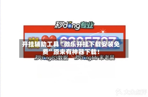 开挂辅助工具“微乐开挂下载安装免费”原来有神器下载！-第3张图片