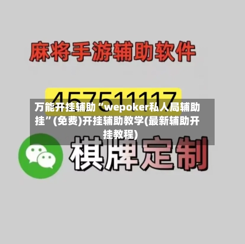 万能开挂辅助“wepoker私人局辅助挂”(免费)开挂辅助教学(最新辅助开挂教程)-第3张图片