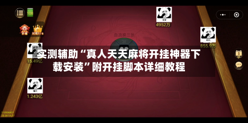 实测辅助“真人天天麻将开挂神器下载安装	”附开挂脚本详细教程-第2张图片