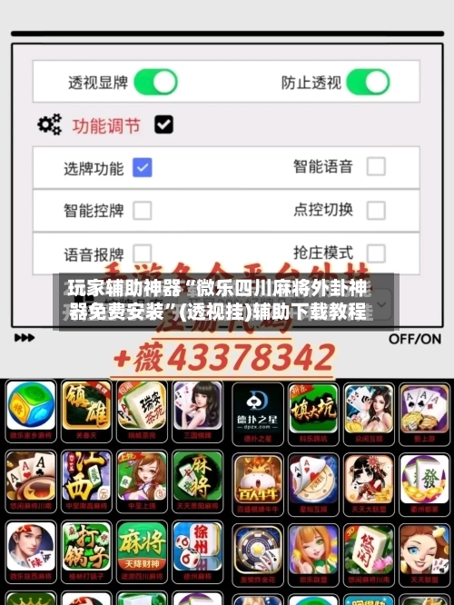 玩家辅助神器“微乐四川麻将外卦神器免费安装”(透视挂)辅助下载教程-第2张图片