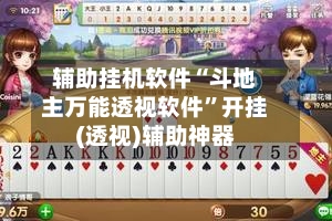 辅助挂机软件“斗地主万能透视软件”开挂(透视)辅助神器